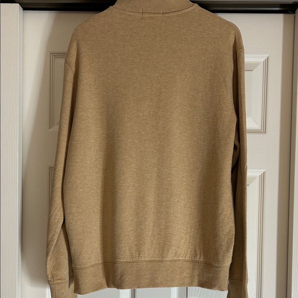 Polo Ralph Lauren Preppy Casual Beige Men's Luxury Jersey Pullover Large - Picture 5 of 11
